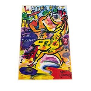 Latino Unity All Together 2007 Larry Stevens Art Print Poster